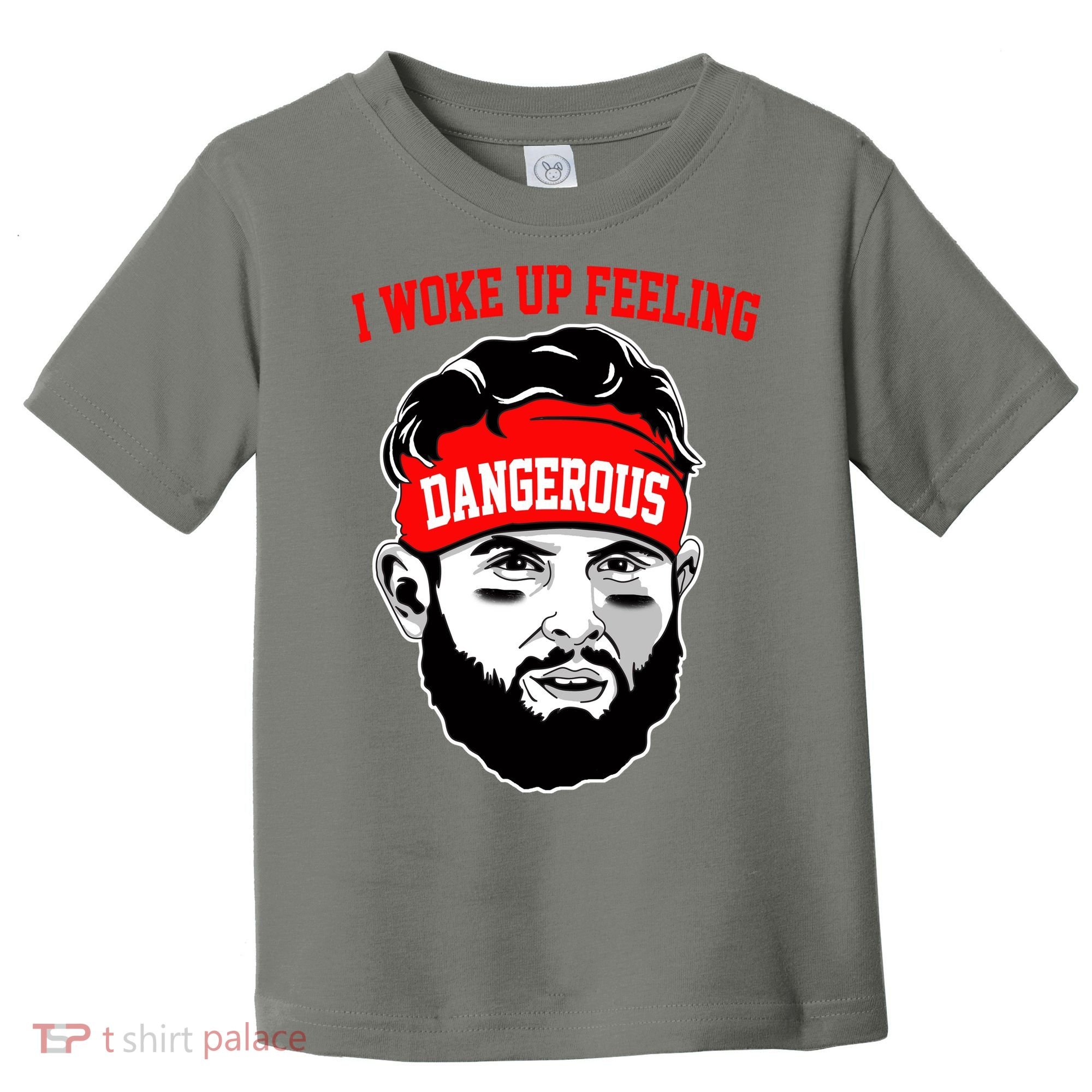 I Woke Up Feeling Dangerous Funny Football Toddler T-Shirt