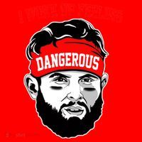 I Woke Up Feeling Dangerous Funny Football Santa Hat thumb 1