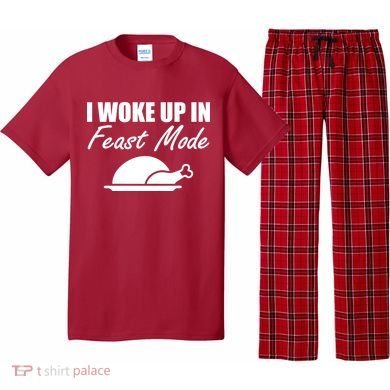 I Woke Up In Feast Mode Thanksgiving Turkey Pajama Set