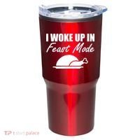 I Woke Up In Feast Mode Thanksgiving Turkey Tumbler thumb 0
