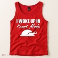I Woke Up In Feast Mode Thanksgiving Turkey Tank Top thumb 2
