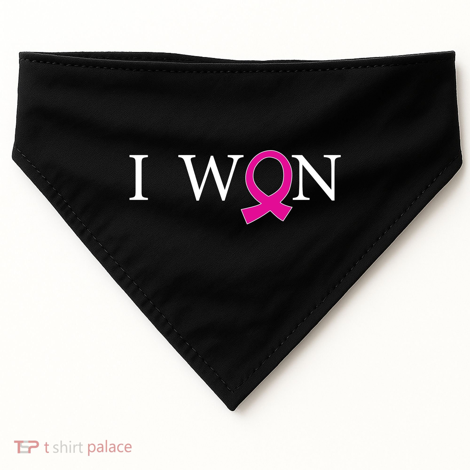 I Won Defeat Breast Cancer Survivor USA-Made Doggie Bandana