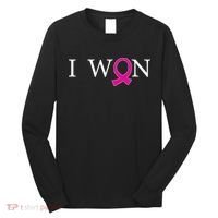 I Won Defeat Breast Cancer Survivor Long Sleeve Shirt thumb 0