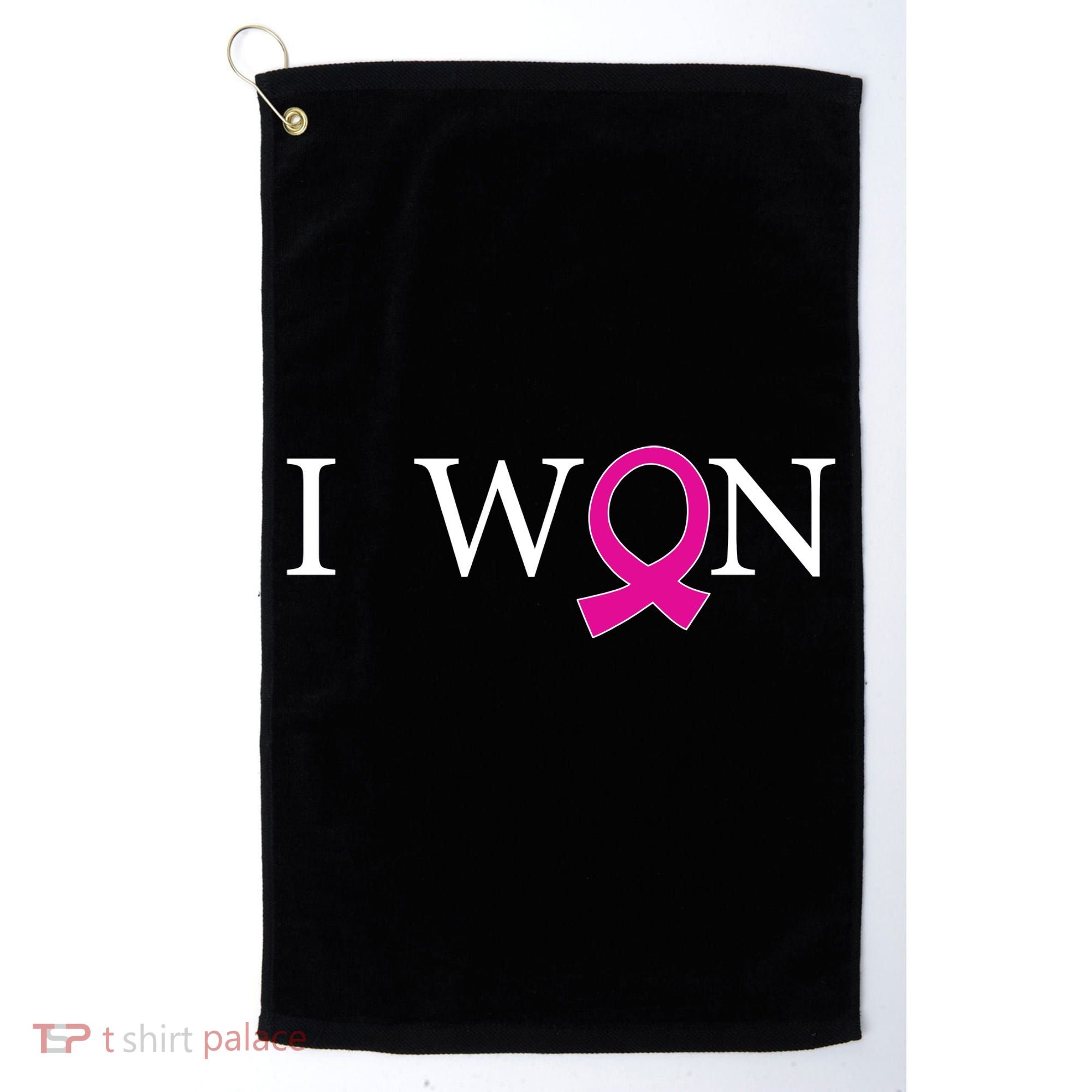 I Won Defeat Breast Cancer Survivor Golf Towel