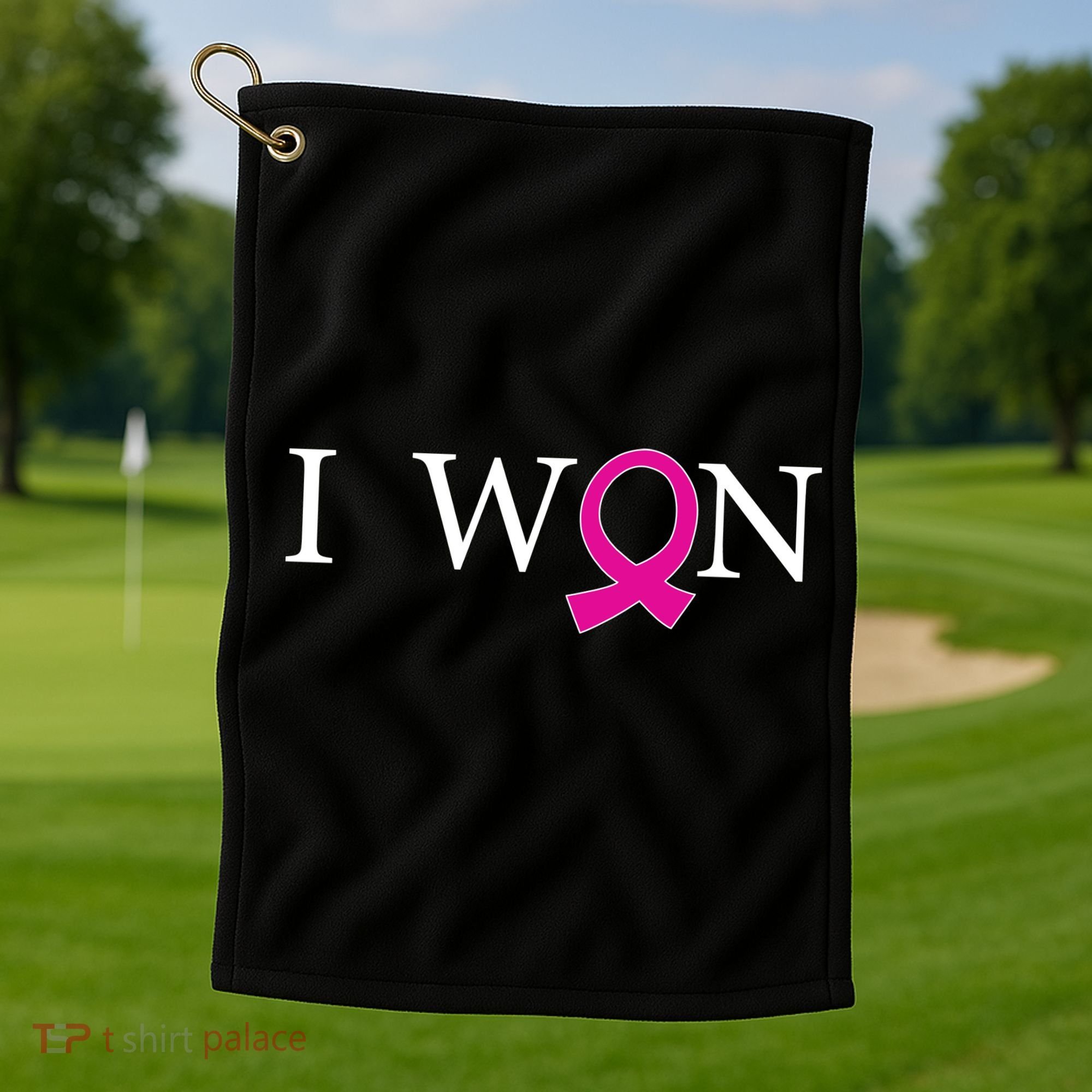 I Won Defeat Breast Cancer Survivor Golf Towel