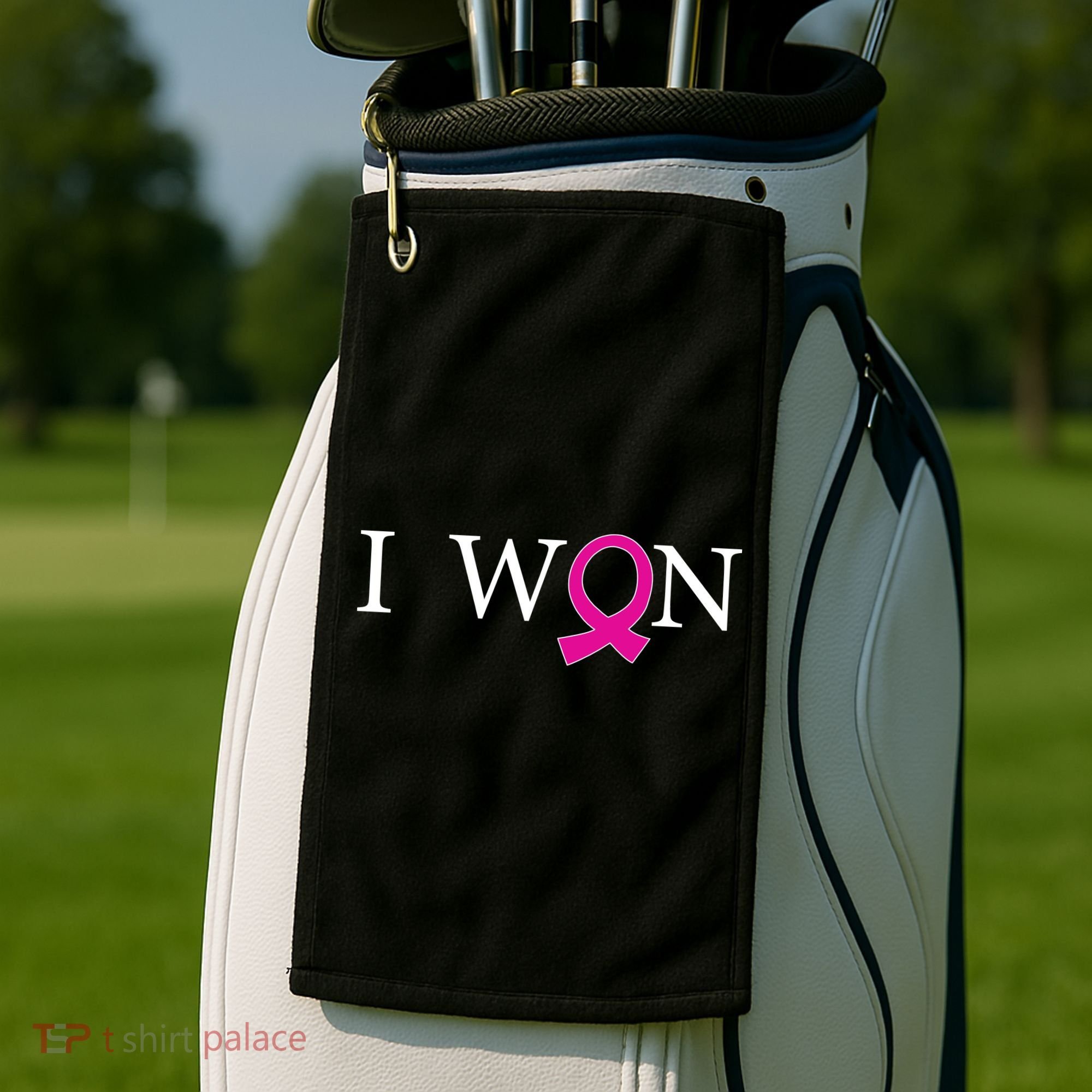 I Won Defeat Breast Cancer Survivor Golf Towel