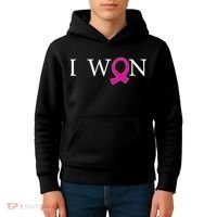 I Won Defeat Breast Cancer Survivor Kids Hoodie thumb 4