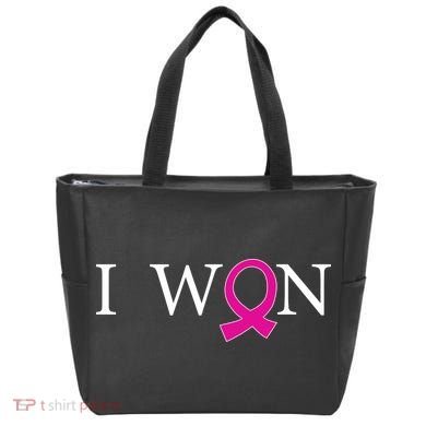 I Won Defeat Breast Cancer Survivor Tote Bag