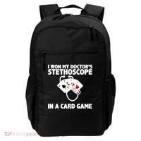 I Won My Doctor's Stethoscope Card Game Backpack thumb 0