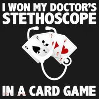 I Won My Doctor's Stethoscope Card Game Backpack thumb 2