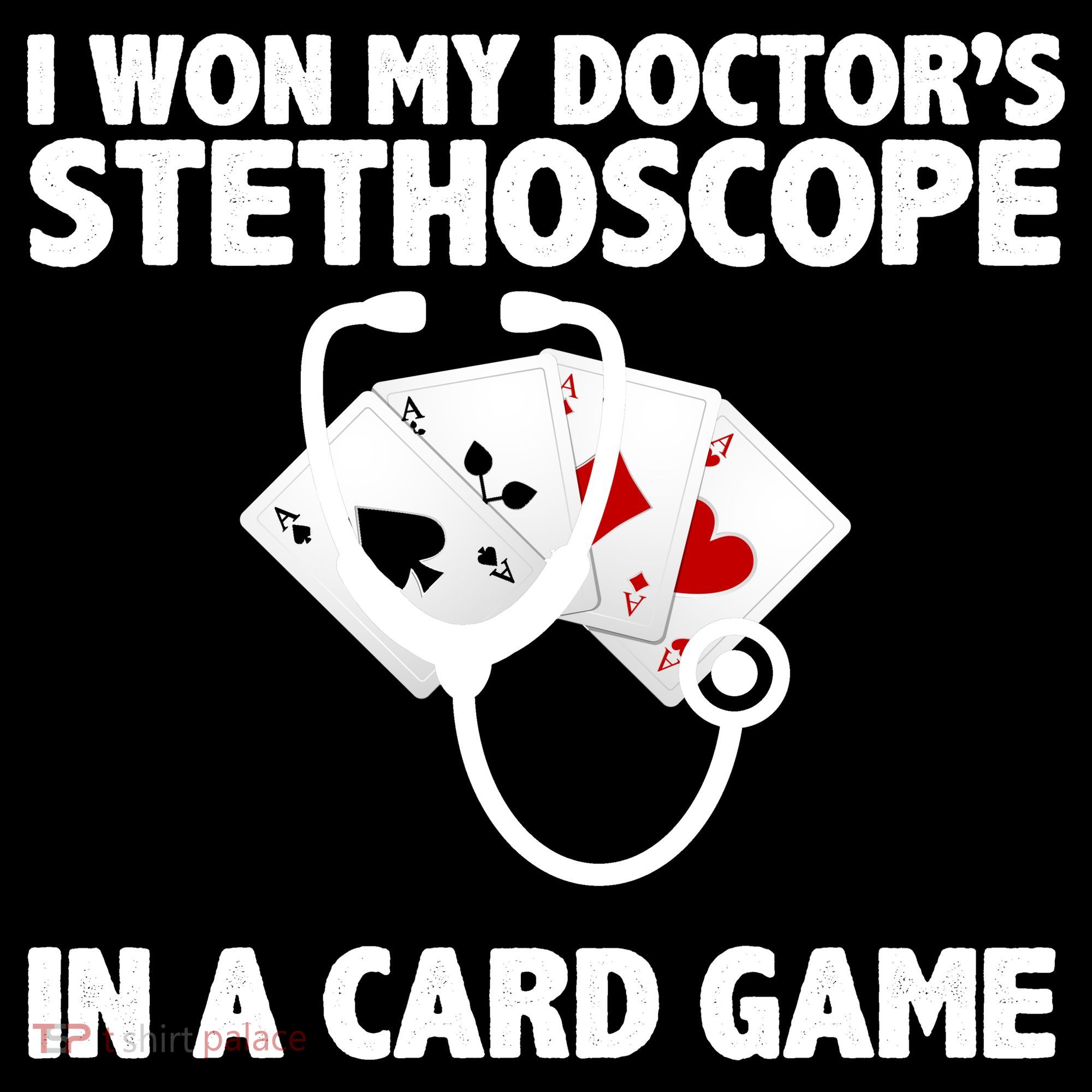 I Won My Doctor's Stethoscope Card Game Backpack