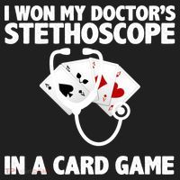 I Won My Doctor's Stethoscope Card Game Tumbler thumb 3
