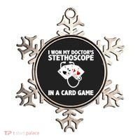 I Won My Doctor's Stethoscope Card Game Ornament thumb 0