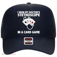 I Won My Doctor's Stethoscope Card Game Hat thumb 0