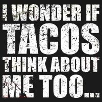 I Wonder if Tacos Think About Me Too USA-Made Doggie Bandana thumb 2