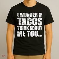 I Wonder if Tacos Think About Me Too T-Shirt thumb 3