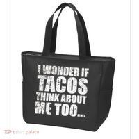 I Wonder if Tacos Think About Me Too Tote Bag thumb 3