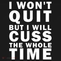 I Wont Quit But I Will Cuss The Whole Time Women's Hoodie thumb 2