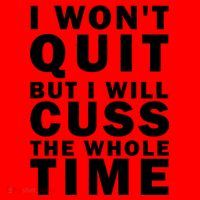 I Wont Quit But I Will Cuss The Whole Time Santa Hat thumb 1
