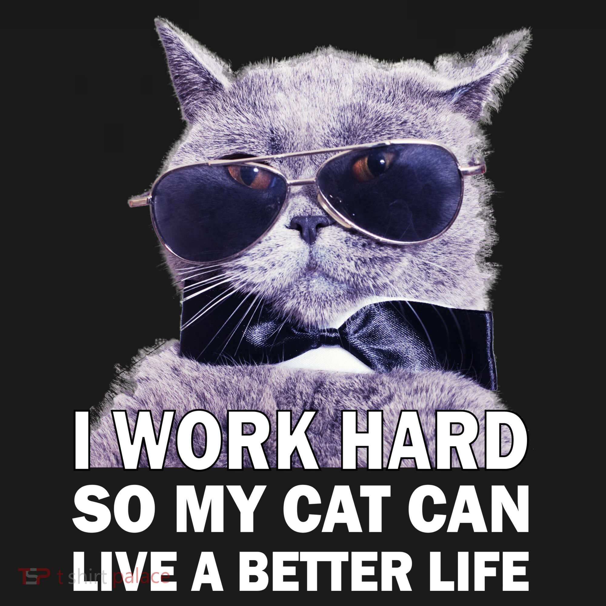 I Work Hard So My Cat Cat Live A Better Life Tote Bag