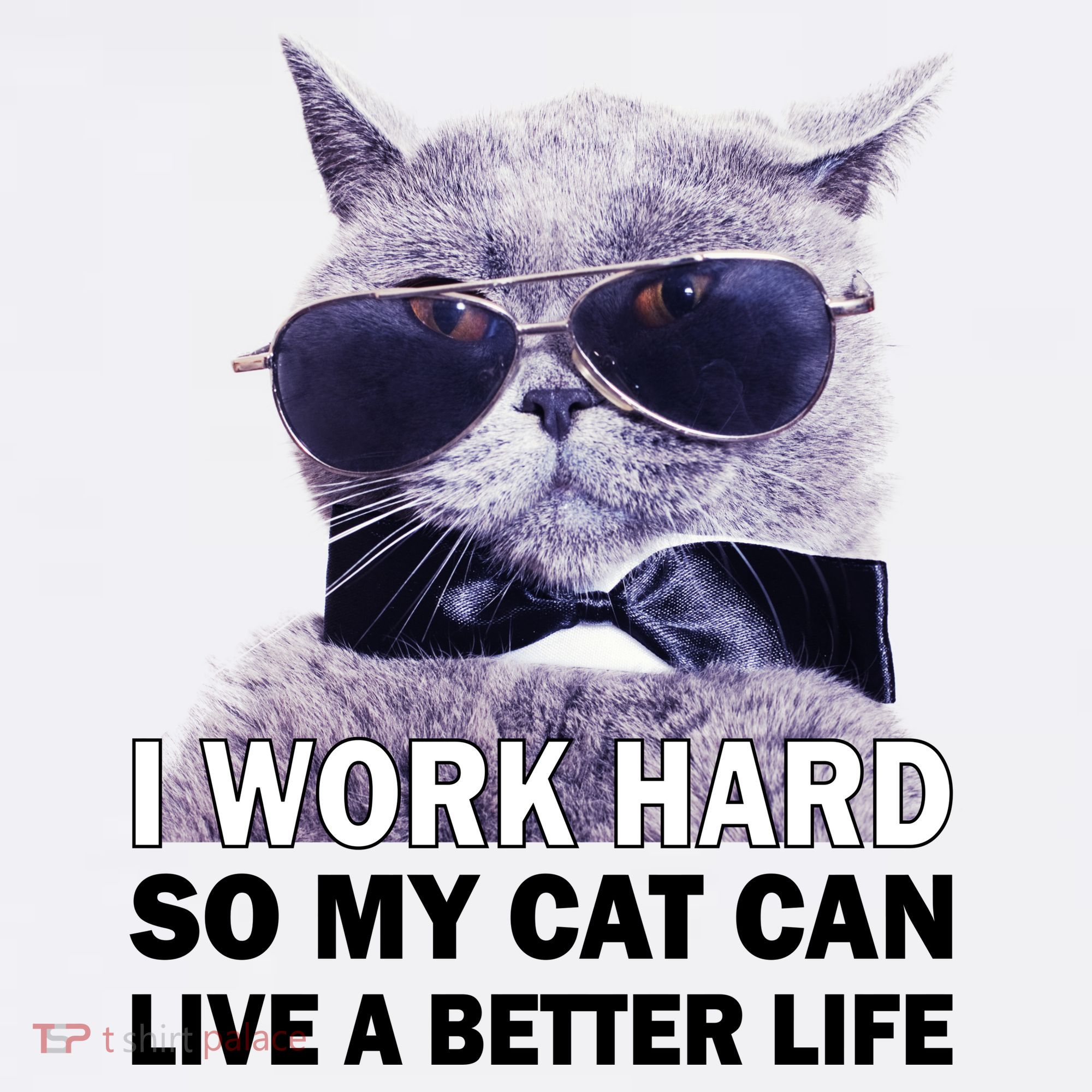 I Work Hard So My Cat Cat Live A Better Life Bucket Hat