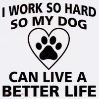 I Work Hard So My Dog Can Live A Better Life Comfort Colors Garment-Dyed Hooded Sweatshirt thumb 2