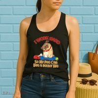 I Work Hard So My Pug Can Live a Better Life Women's Tank Top thumb 2