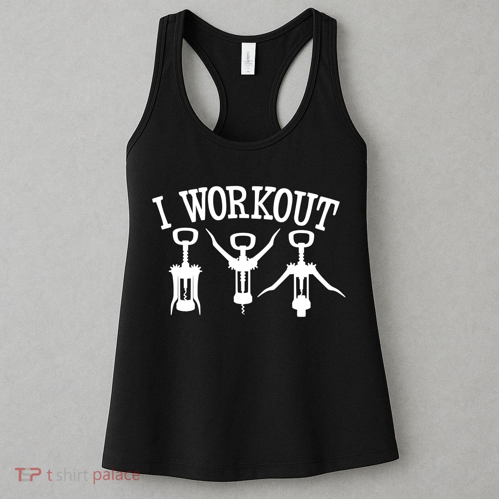 I Work Out Funny Bottle Opener Women's Tank Top