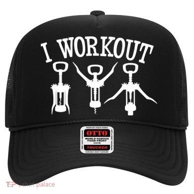 I Work Out Funny Bottle Opener Hat