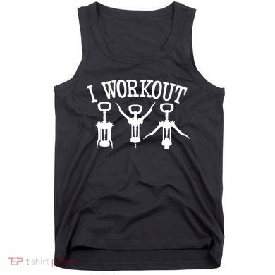 I Work Out Funny Bottle Opener Tank Top