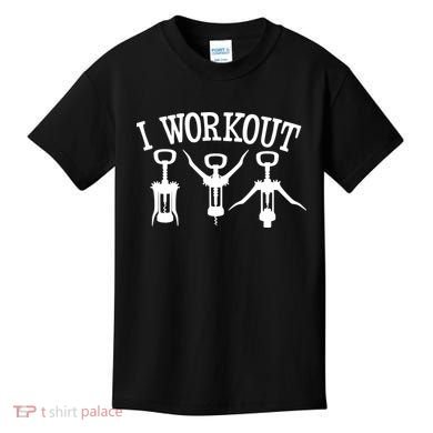I Work Out Funny Bottle Opener Kids T-Shirt