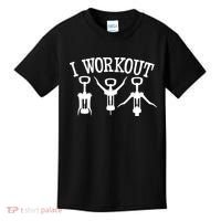 I Work Out Funny Bottle Opener Kids T-Shirt thumb 0