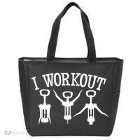 I Work Out Funny Bottle Opener Tote Bag thumb 0