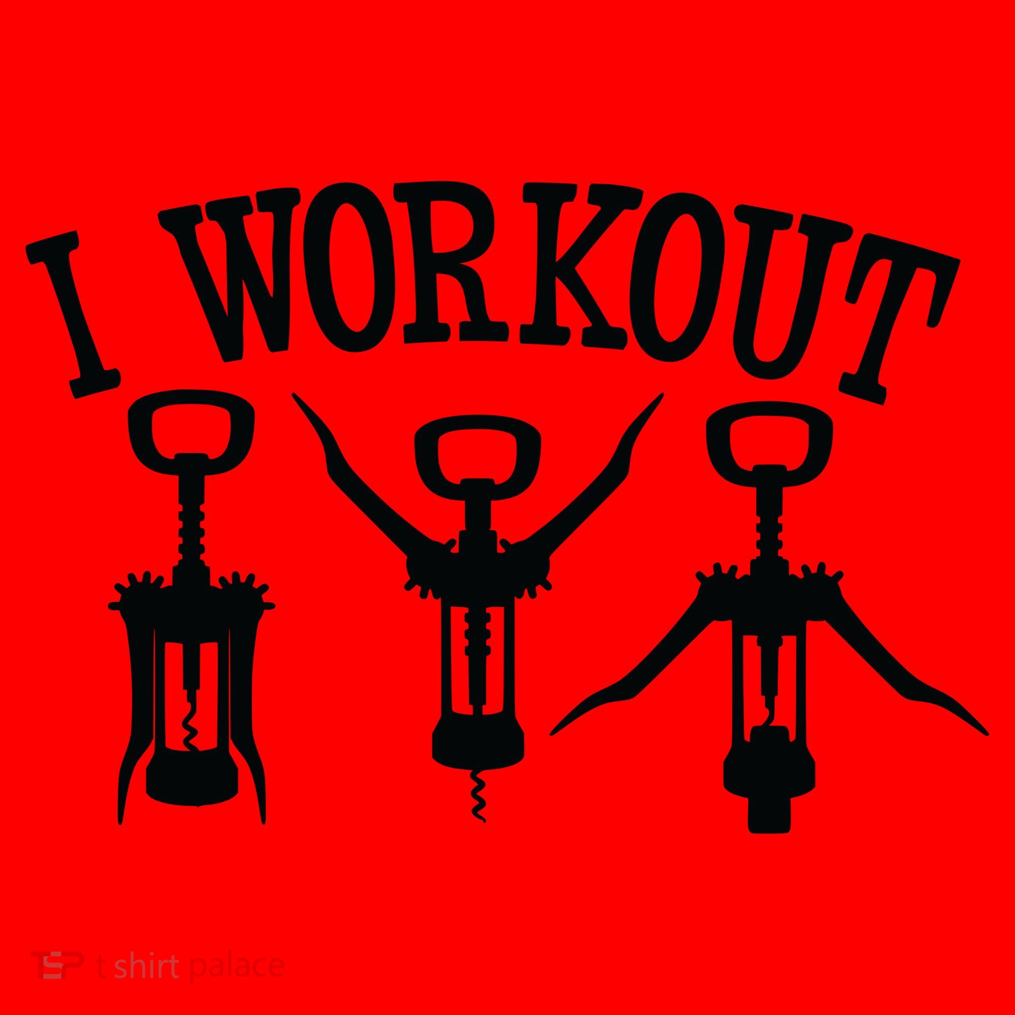 I Work Out Funny Bottle Opener Coffee Mug