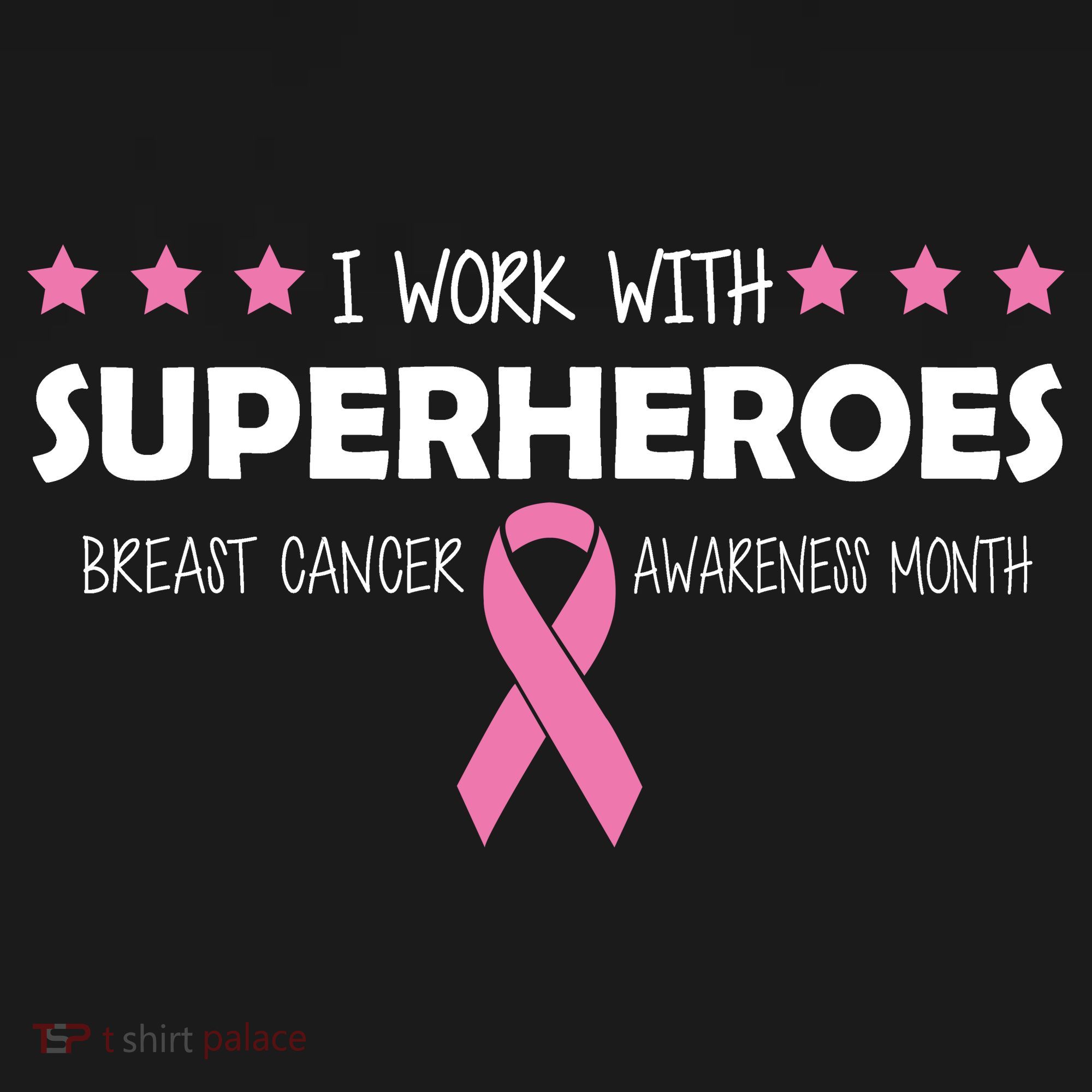I Work With Superheroes Breast Cancer Awareness Month Women's Hoodie