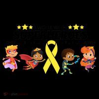 I Work With Superheroes Childhood Cancer Awareness Coffee Mug thumb 5