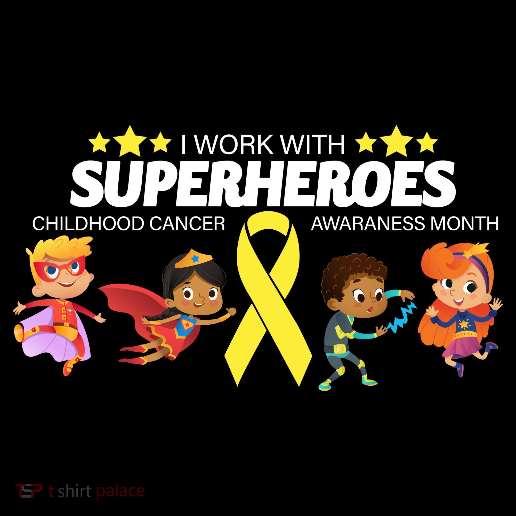 I Work With Superheroes Childhood Cancer Awareness Women's Hoodie