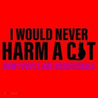 I Would Never Harm A Cat Now People Are Negotiable Santa Hat thumb 1