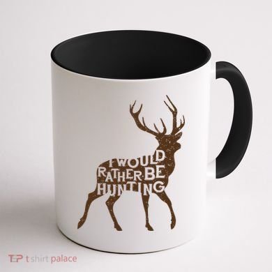 I Would Rather Be Hunting Coffee Mug back