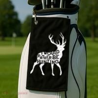 I Would Rather Be Hunting Golf Towel thumb 2