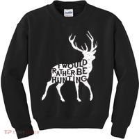 I Would Rather Be Hunting Kids Sweatshirt thumb 0