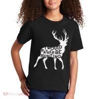 I Would Rather Be Hunting Kids T-Shirt thumb 2