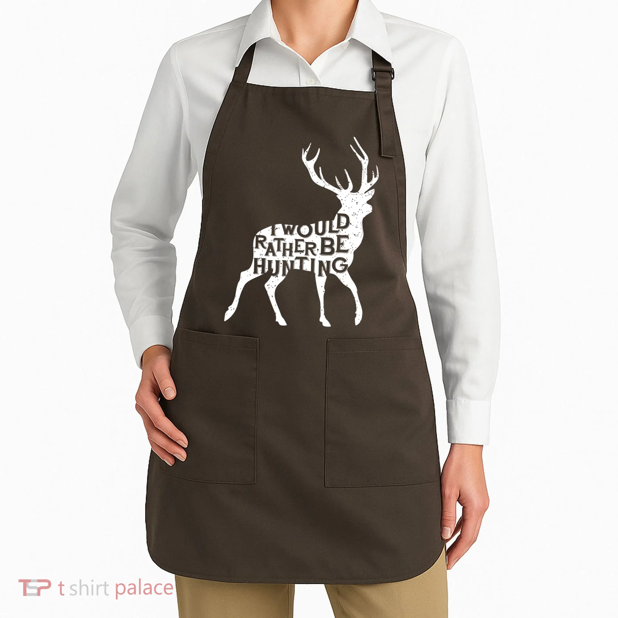 I Would Rather Be Hunting Apron