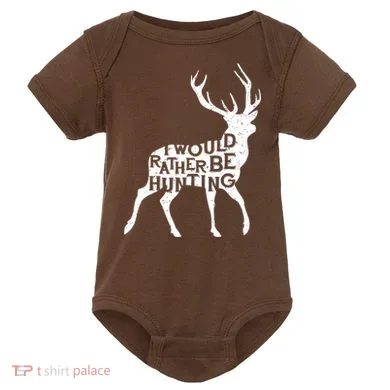 I Would Rather Be Hunting Baby Bodysuit
