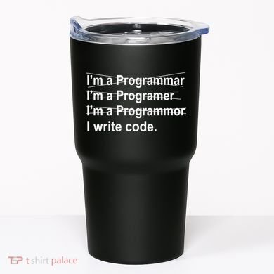 I Write Code Tumbler