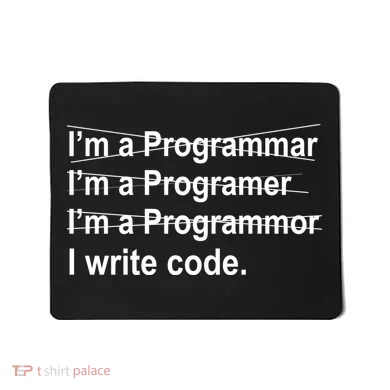 I Write Code Mousepad