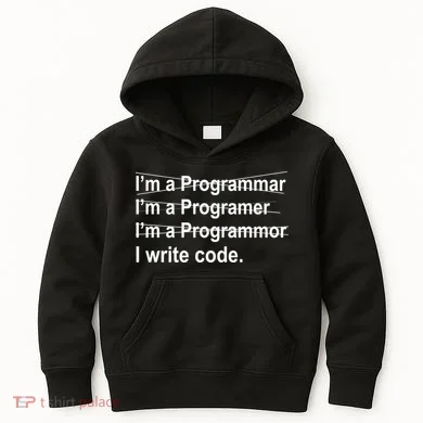 I Write Code Kids Hoodie