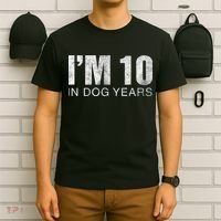 I'm 10 In Dog Years Funny 70th Birthday Gift shirt T-Shirt thumb 6