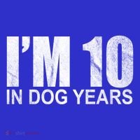 Im 10 In Dog Years Funny Birthday Hoodie thumb 2