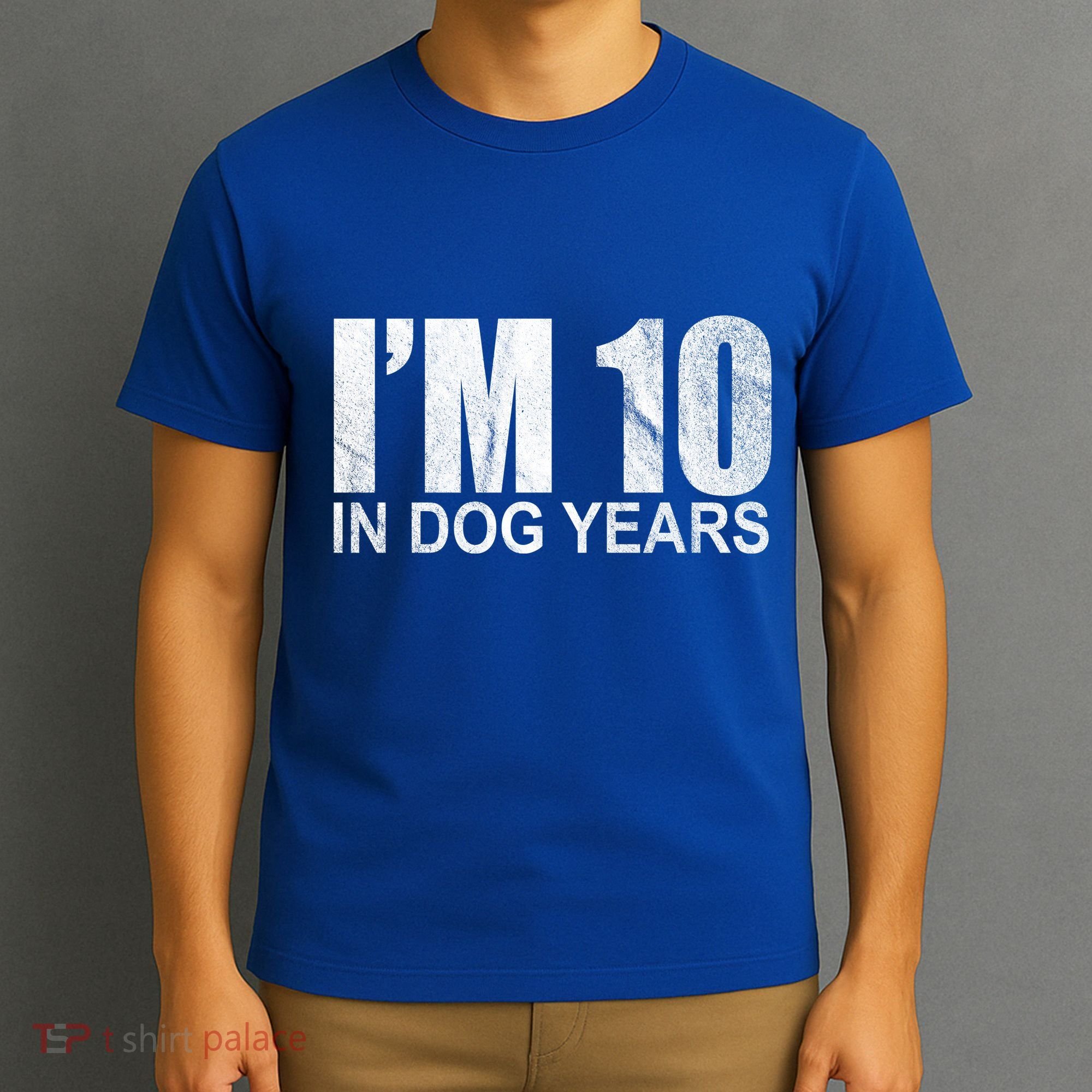 Im 10 In Dog Years Funny Birthday T-Shirt